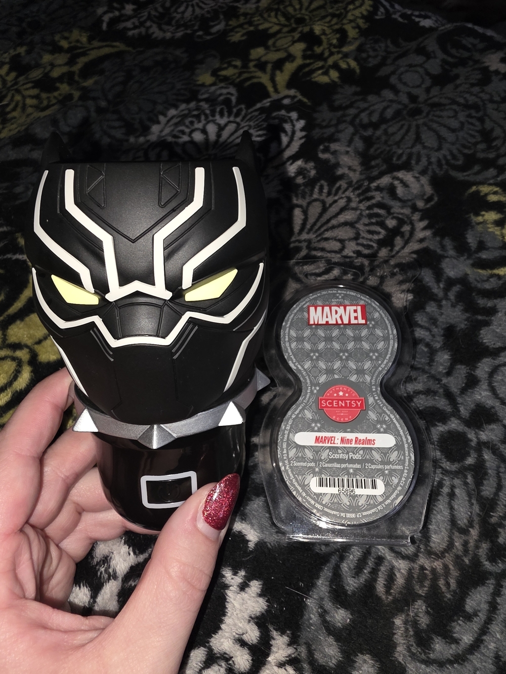 Black Panther Themed Black Car Air Freshener / Diffuser - Unbranded